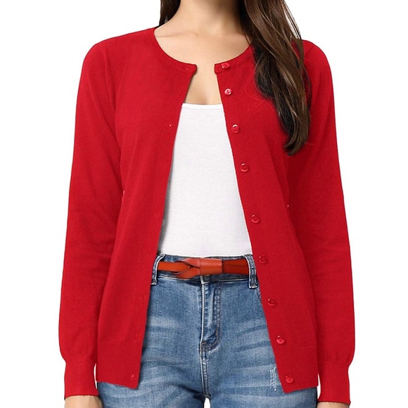 Grace Karin Sweaters - Women’s long sleeve button down sweater cardigan